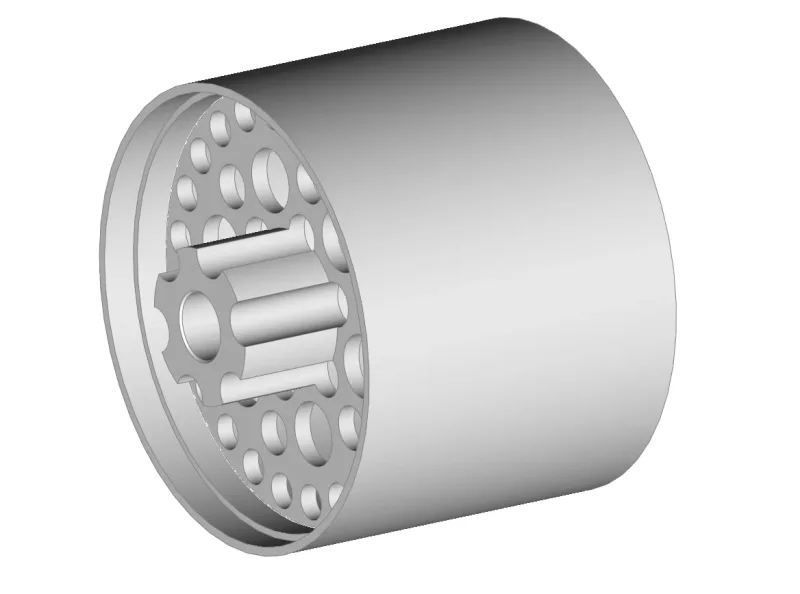 SCT-ALU-Felge (Light), Hinten B 16 mm, AD 14.0 bis 21.0 mm, Achse D 3.0mm, 7075 Alu, gehärtet, M3 Madenschraube, halb innenliegende Achsnabe/Schraube