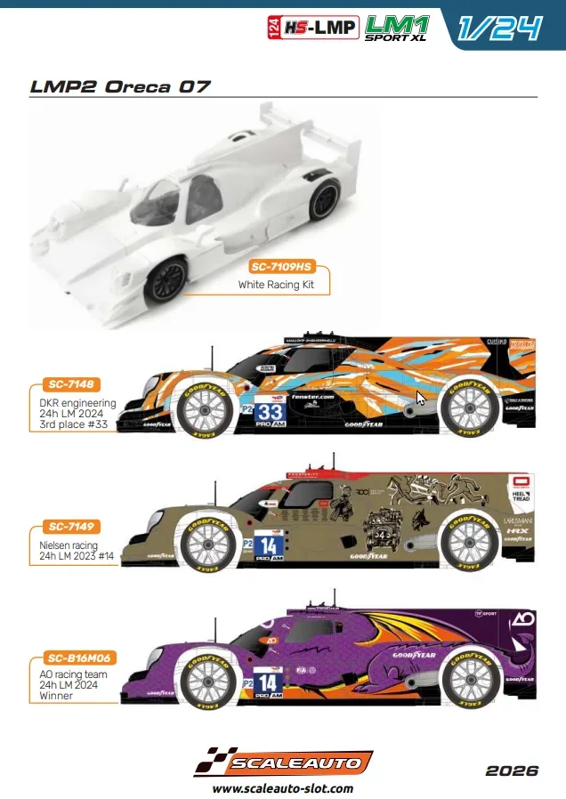 SCALEAUTO 1/24 - LMP2 Oreca 07 - DKR engineering 24h LM 2024 3rd place #33 - Vorschau - Reservierungspreis