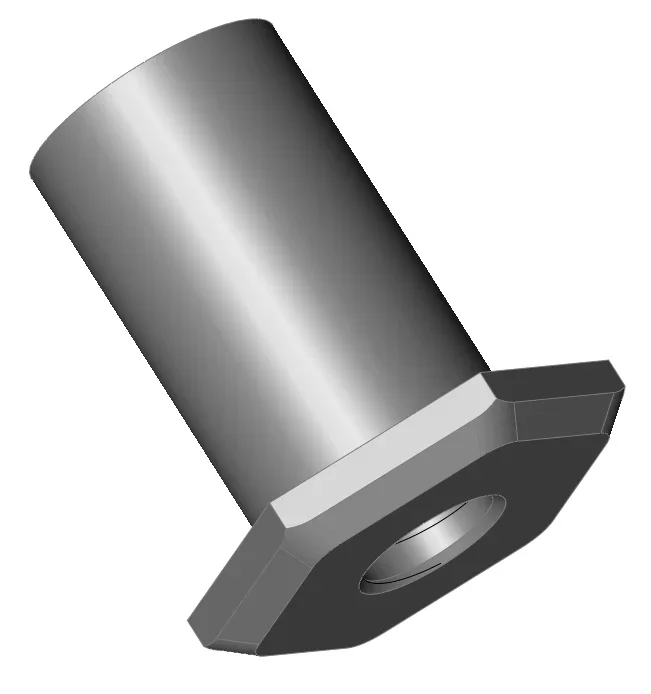 T-Hülse aus Aluminium, Höhe 2.0 mm bis 6.5 mm, Durchmesser 3,0 mm, Gewinde M2, Fahrwerksdistanz, Aluminium mit Sechskantkopf (Schlüsselweite 5 mm)