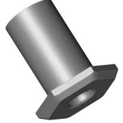 T-Hülse aus Aluminium, Höhe 2.0 mm bis 6.5 mm, Durchmesser 3,0 mm, Gewinde M2, Fahrwerksdistanz, Aluminium mit Sechskantkopf (Schlüsselweite 5 mm)