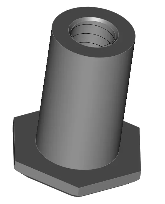 T-Hülse aus Aluminium, Höhe 2.0 mm bis 6.5 mm, Durchmesser 3,0 mm, Gewinde M2, Fahrwerksdistanz, Aluminium mit Sechskantkopf (Schlüsselweite 5 mm)
