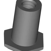 T-Hülse aus Aluminium, Höhe 2.0 mm bis 6.5 mm, Durchmesser 3,0 mm, Gewinde M2, Fahrwerksdistanz, Aluminium mit Sechskantkopf (Schlüsselweite 5 mm)