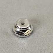 M2 Mutter (1), selbstsichernd - Bund, silber, Aluminium