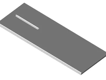 ALU-Richtplatte V01 (Gravur möglich), 200x100 mm, 5 mm dick, geeignet für Slotcars im Maßstab 1/24 und 1/32.