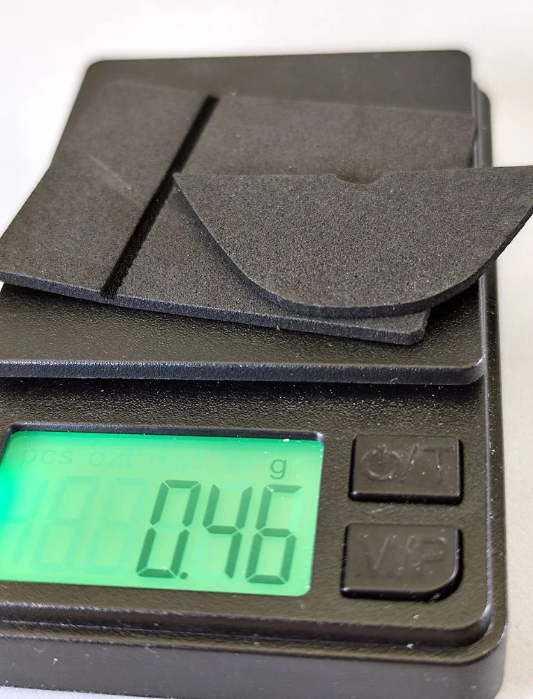 Abdeckung Motor, Frontspoiler, Moosgummi schwarz, f. SLOT-GO-KART by SCT