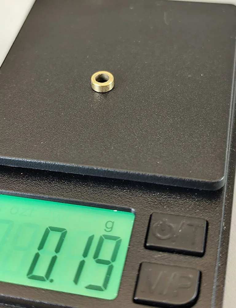 Achsdistanz (1) TTS versch. Längen, Messing, f. Slotcars m .Ø3mm Achsen