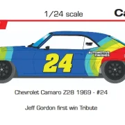 Chevrolet Camaro Z28 1969 - #24 Jeff Gordon first win Tribute - Slotcar Maßstab 1:24 analog BRM