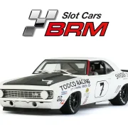 CAMARO Z28 1969 – TODCO RACING #7 - Slotcar Maßstab 1:24 analog BRM Camaro No. 7 in Rennversion mit Metall-Chassis