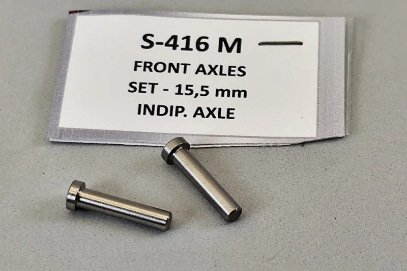 Einzel-Achsen 2x Ø3x15,5mm f.Slotcars 1:24 BRM - Einzerad, vorne