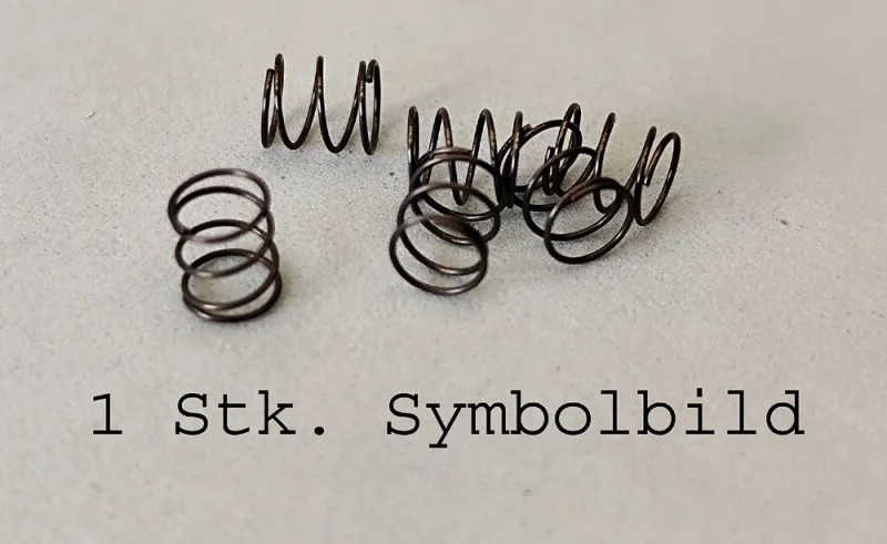 Federn (1) extra weich, weich, mittel - Auswahl, für 3 mm Hülsen / T-Hülsen, Stahl/Edelstahl