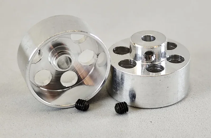 Felge MB AD Ø18,1x8mm, ID 16,4 mm, Aluminium gelocht m. Flachhump f.Ø3mm