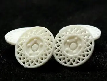 Felgeneinsätze weiss AD 13.5 mm .Slotcars 1:24 BRM GR2 - BMW 2002, Datsun 240Z, Ford Capri + Escort, Opel Kadett, Porsche 911, VW Scirocco, Alfa Romeo - Giulia