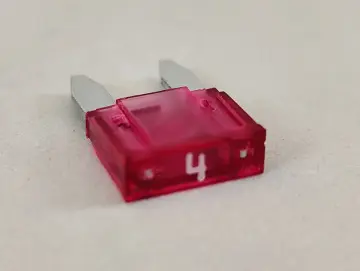 Flachstecksicherung 4A / 32V, Mini-Sicherung, pink, für den DS Electronic PHN-01