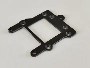 Heckdämpfer, Motor-Achsträger, GFK schwarz, 1,5 mm dick.