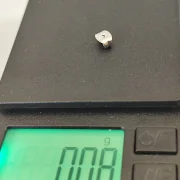 Kabelclip (1) zum festkleben, Kabelführung im Slotcar leicht gemacht, Metall silber