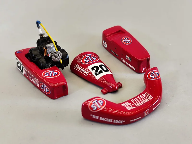 Lackierte Bauteile für den SLOT-GO-KART KIT - V3
