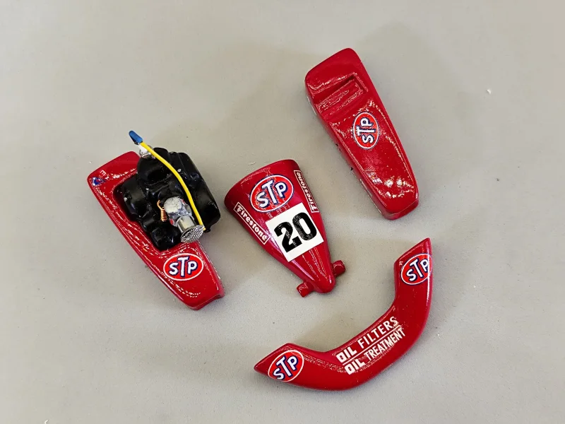 Lackierte Bauteile für den SLOT-GO-KART KIT - V3