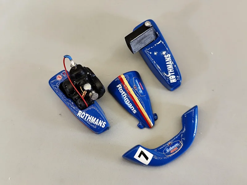 Lackierte Bauteile für den SLOT-GO-KART KIT - V4
