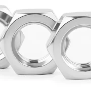 Leitkiel-Befestigungsmutter DÜNN H ca. 2,4 mm, M5 EStahl f. Ø4,8mm Leitkiele