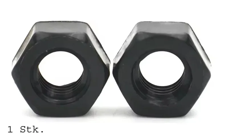 Leitkiel-Befestigungsmutter M5. Kunstsoff - scwarz / weiss f. Ø4,8mm Leitkiele