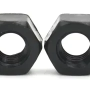 Leitkiel-Befestigungsmutter M5. Kunstsoff - scwarz / weiss f. Ø4,8mm Leitkiele