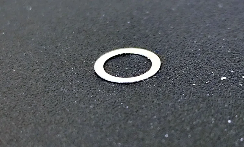 Leitkiel-Unterlegscheibe 5x7x0,1 (1), ID 5 mm, AD 7mm, H 0,1mm, Edelstahl