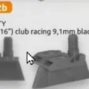 Leitkiel high profile, Kieltiefe 9,1mm f. Ø4,8mm, 1:24 Pro Heavy Duty QRC. ca 1,8mm Dicke