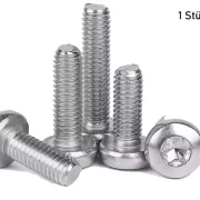 Linsenkopfschraube, M2 von 4-10mm, Torx T6, Edelstahl