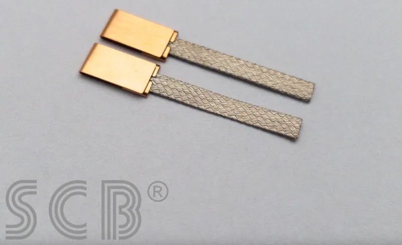 Low Scuff KV - SCB - Stromabnehmer/Schleifer, Kupfer verzinnt 3.00 mm breit, 0.35  mm dick,, 26 mm lang