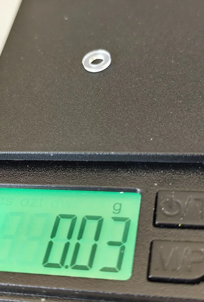 M3 Kunststoff Unterlegscheibe (1), hart, 3x6x1