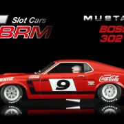 MUSTANG BOSS 302 – Trans-AM Mustang 1970 - #9 Allan Moffat Racing Team Allan Moffat  - Slotcar Maßstab 1:24 analog BRM in Rennversion mit Metall-Chassis