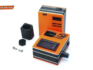 Motor Tester SCALEAUTO Motor-Einlaufgerät inkl. Adapter für Slotcar-Motortyp Long Can — Zur Kontrolle und optimalem Einlaufen des Motors mit Drehzahlanzeige