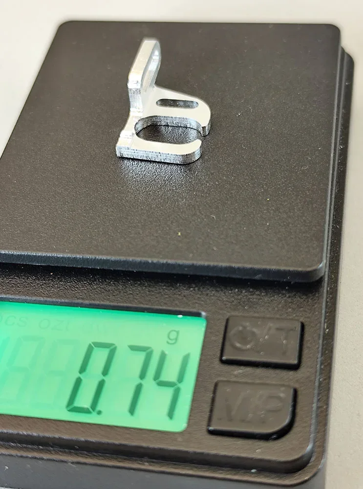 Motorhalter 13 D, tief / Aluminium mit Gegenhalter