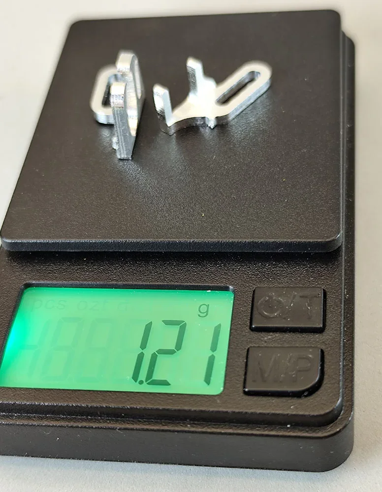 Motorhalter 13 D, tief / Aluminium mit Gegenhalter