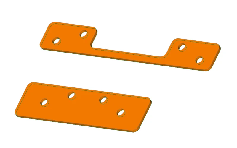 Unterleger, vorne und hinten Set 6+ für NextGen Chassis-KIT 13D / 3D RUCK