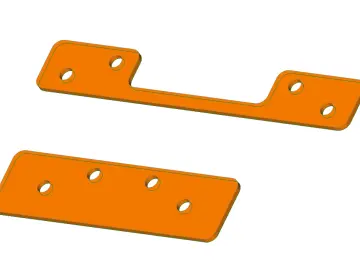 Unterleger, vorne und hinten Set 6+ für NextGen Chassis-KIT 13D / 3D RUCK