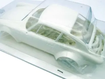 Porsche 911, WHITE KIT, Slotcar Maßstab 1:24 analog in Rennversion mit Metall-Chassis