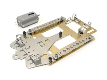 Racers Set Plus mit Fahrwerk PLAFIT SLP-2 und Motor SRP Speed35 (35000U@12V) Long Can