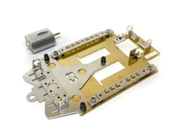 Racers Set Plus mit Fahrwerk PLAFIT SLP-2 und Motor SRP Speed25 (25000U@12V) Short Can