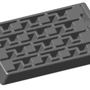 Ritzelbox, Aufbewahrungsbox 26P „Slot Racing Gear Container“ von SCT, ca. 99 x 48,2 mm, ca. 15 mm hoch, für Spur-/Schrägzahnräder in 1:24/3D.