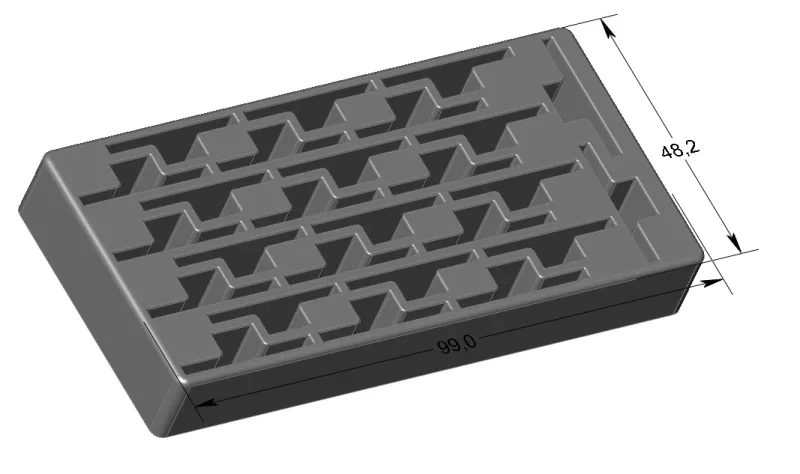 Ritzelbox, Aufbewahrungsbox 26P „Slot Racing Gear Container“ von SCT, ca. 99 x 48,2 mm, ca. 15 mm hoch, für Spur-/Schrägzahnräder in 1:24/3D.