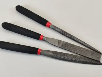 Rundfeile, Flachfeile, Halbrund (3er SET), handlich und klein, Länge ca. 122 mm