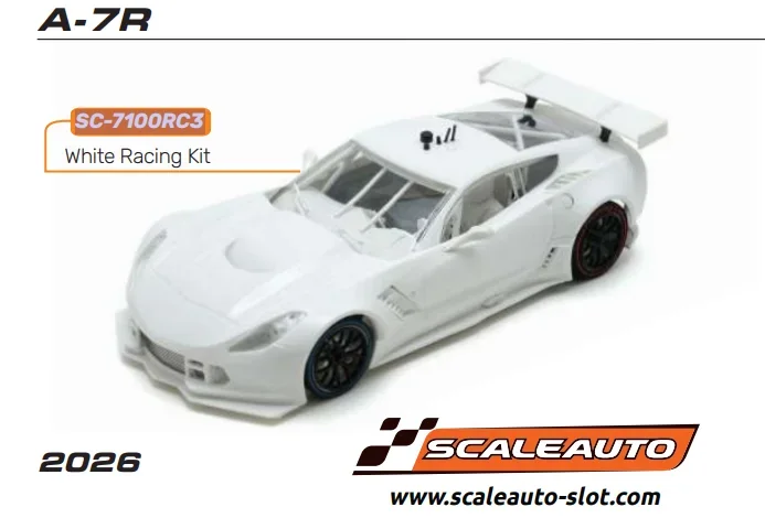 SCALEAUTO 1/24 - LMS EVO Audi R8 - White Racing Kit - Vorschau - Reservierungspreis
