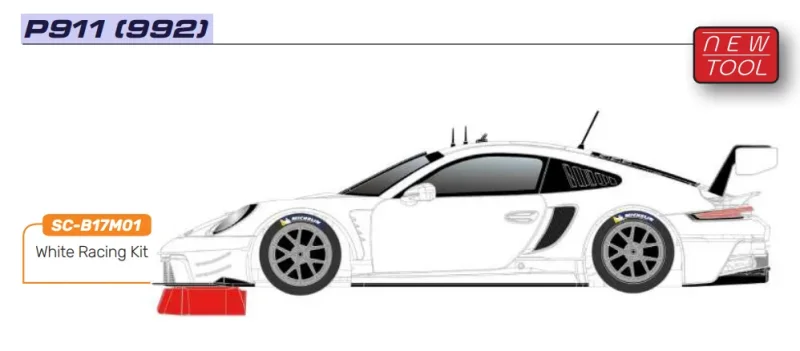 SCALEAUTO 1/24 - V-Series LMH - White Racing Kit - Vorschau - Reservierungspreis