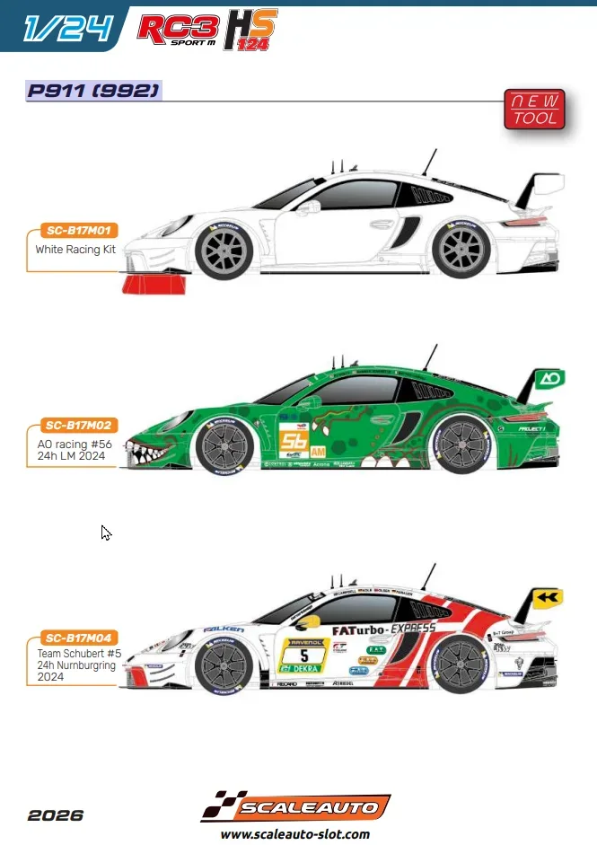 SCALEAUTO 1/24 - V-Series LMH - White Racing Kit - Vorschau - Reservierungspreis