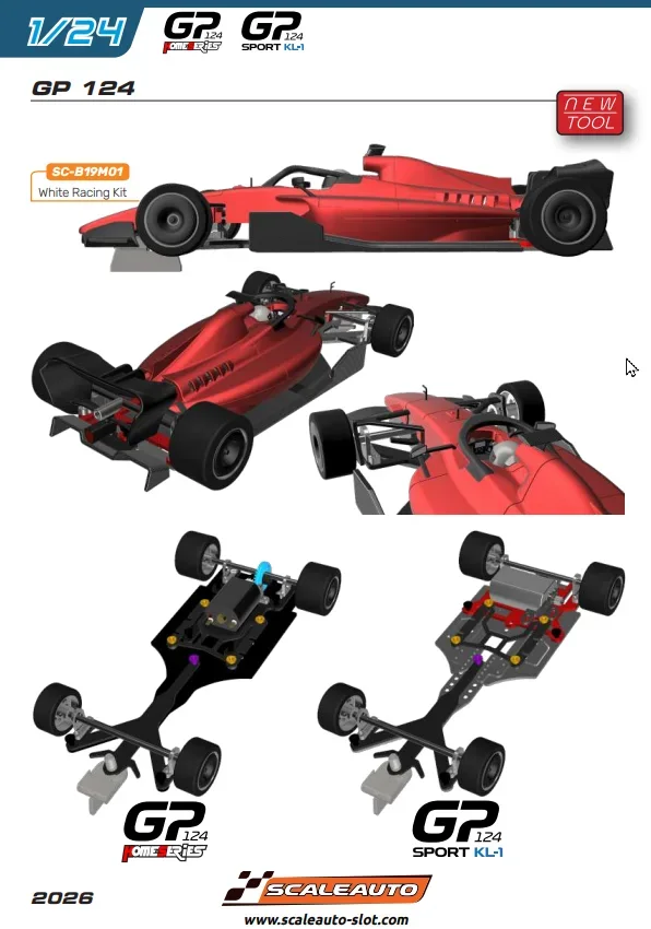 SCALEAUTO 1/24 - GP 124 - White Racing Kit - Vorschau - Reservierungspreis