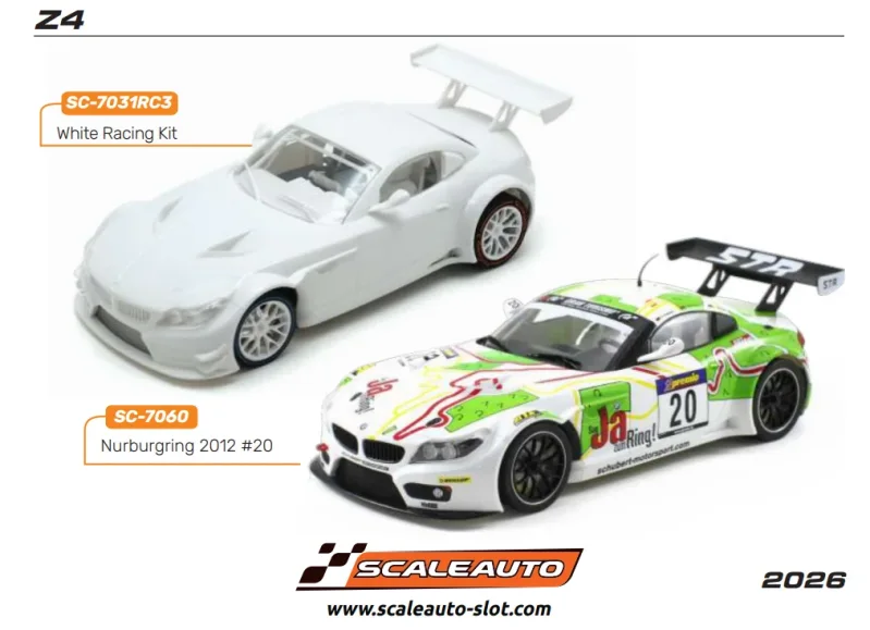 SCALEAUTO 1/24 - Z4 - White Racing Kit - Vorschau - Reservierungspreis