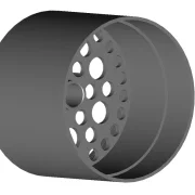SCT-ALU-Felge (Light), Hinten B 16 mm, AD 14.0 bis 21.0 mm, Achse D 3.0mm, 7075 Alu, gehärtet, M3 Madenschraube, halb innenliegende Achsnabe/Schraube