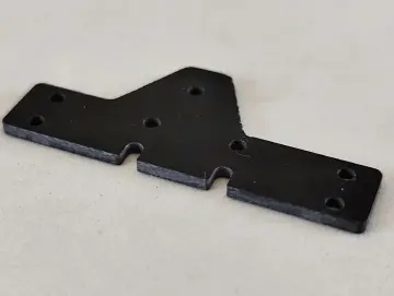 SCT-SF, GFK/CFK/ME, V2 Achs-Abstandshalter 8 Loch (länger), hinten, varibale Stärken und Materialien 0.01-2.0mm