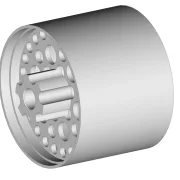 SCT-ALU-Felge (Light), Hinten B 13 mm, AD 14.0 bis 21.0 mm, Achse D 3.0mm, 7075 Alu, gehärtet, M3 Madenschraube, halb innenliegende Achsnabe/Schraube